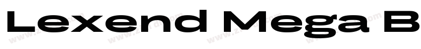 Lexend Mega Bold字体转换